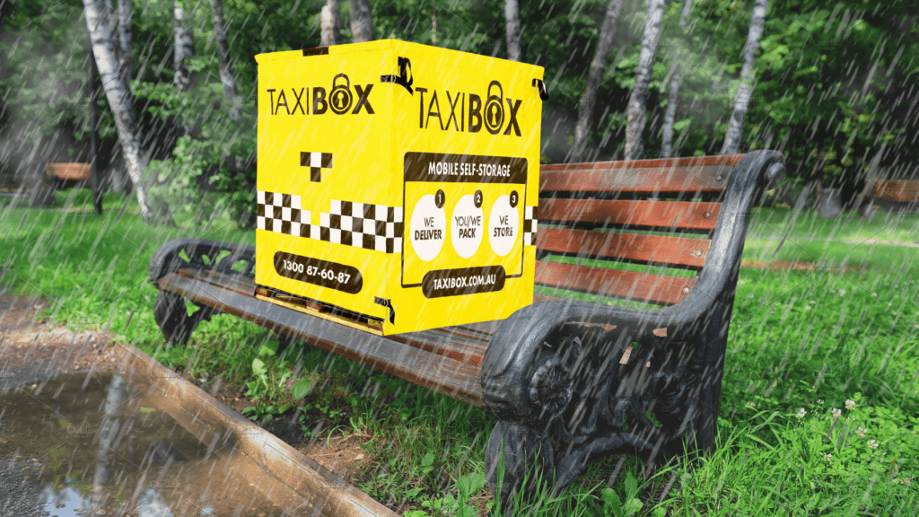 taxibox in the rain