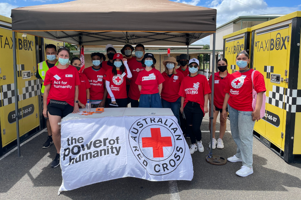 TAXIBOX lending a hand at Red Cross' charity donation drive